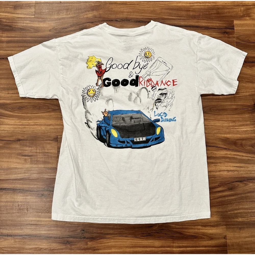 Juice Wrld Goodbye & Good Riddance Shirt Mens Large White Album Graphic Tee